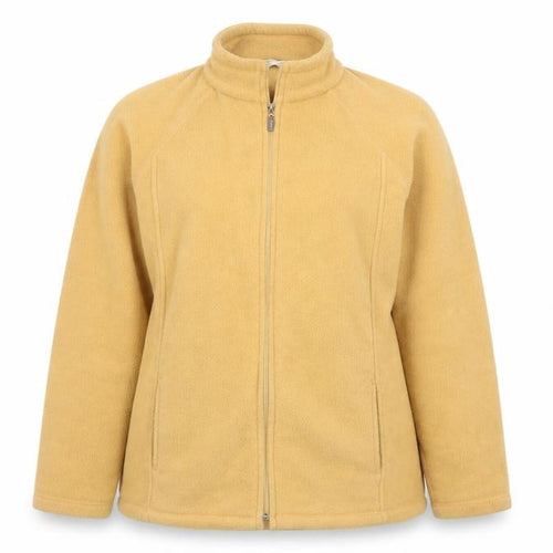 Woolworths Womens Gold   Overcoat Coat Size L  - Fleece Feel Exterior
