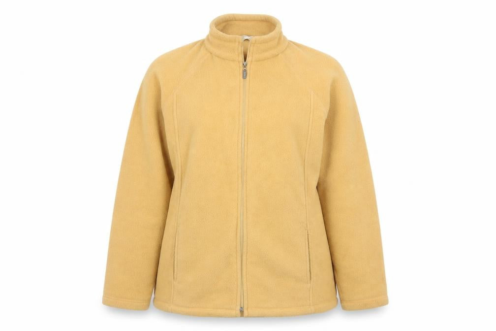 Woolworths Womens Gold   Overcoat Coat Size L  - Fleece Feel Exterior