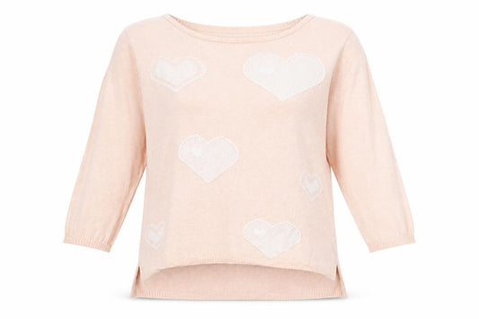 Front view of F&F women’s pink jumper, size UK 10