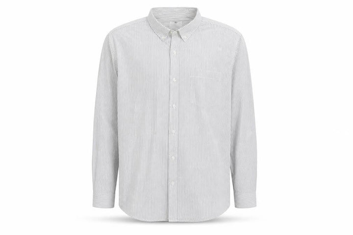 Topman Mens White Striped Button-Up Size XL