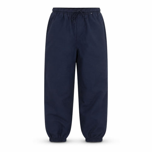 Front view of school life boys’ blue sweatpants, size 9, months