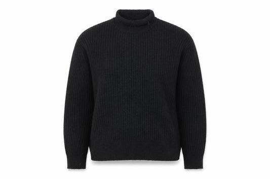 Front view of F&F women’s black jumper, size UK 12
