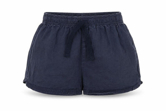 Front view of Marks & Spencer girls’ blue culotte shorts, size 5-6, years