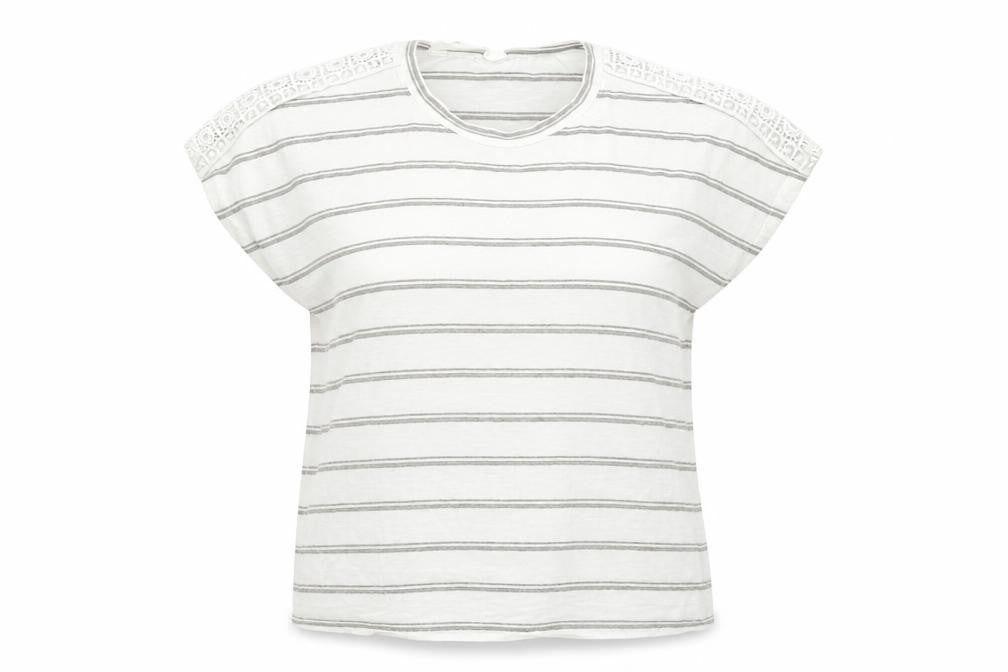 Primark Womens Multicoloured Striped  Basic T-Shirt Size 12