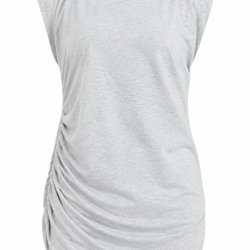 Dorothy Perkins Womens Grey   Wrap T-Shirt Size 10