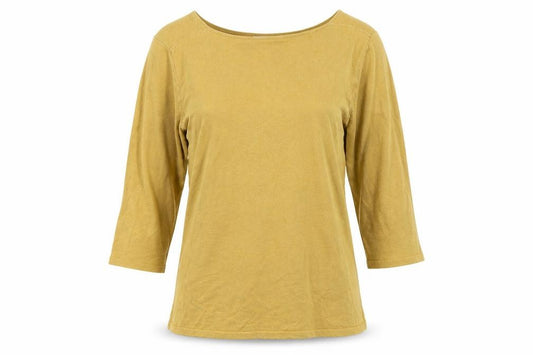 Front view of Next women’s yellow jumper, size UK 12
