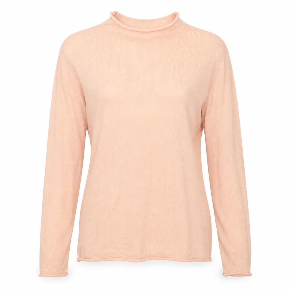 Front view of Cashel women’s pink basic blouse, size XL