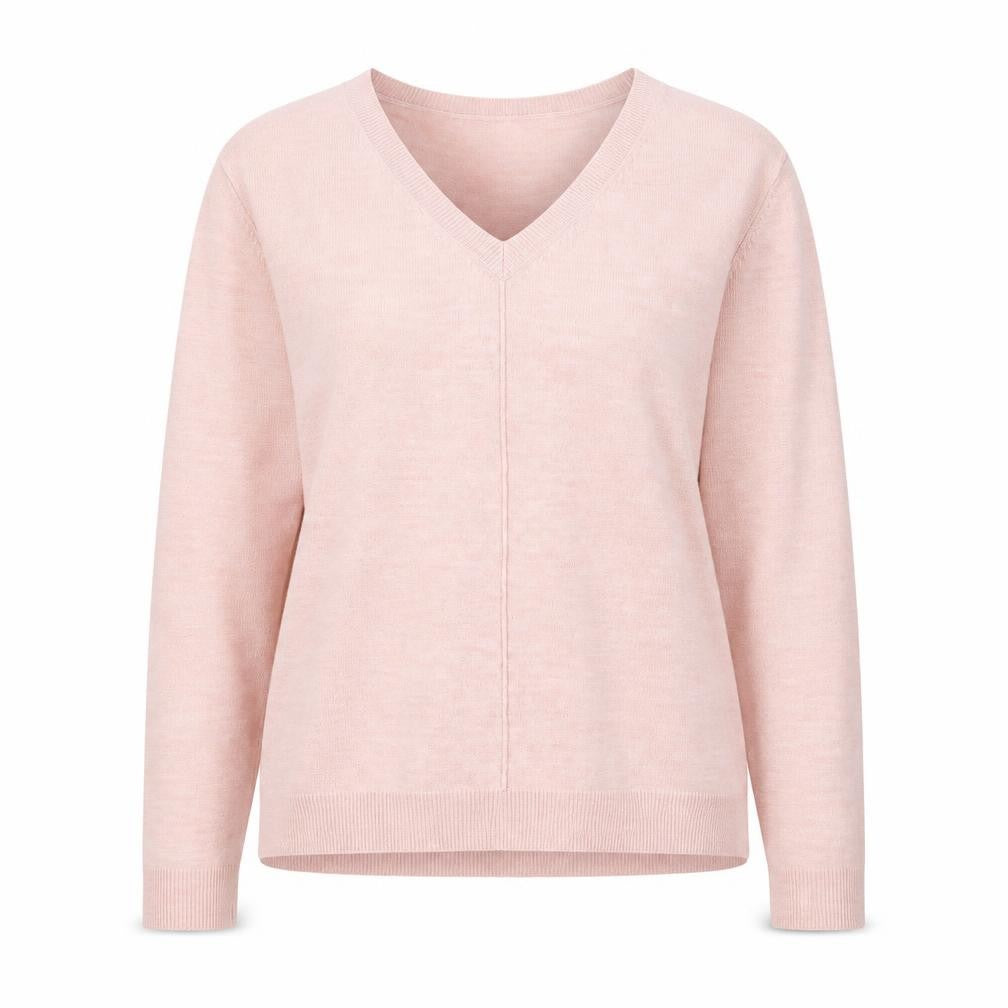 Front view of Primark women’s pink jumper, size UK 12