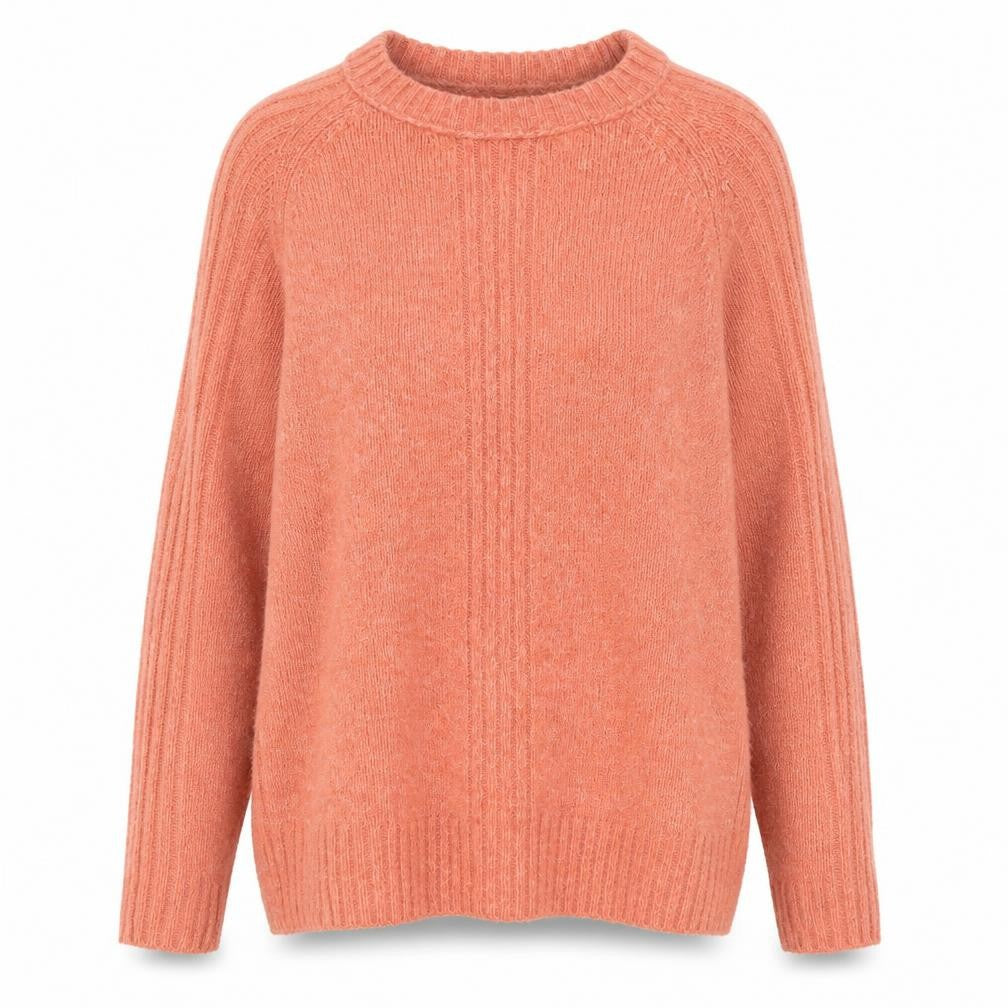 Front view of Marks & Spencer women’s pink jumper, size XS