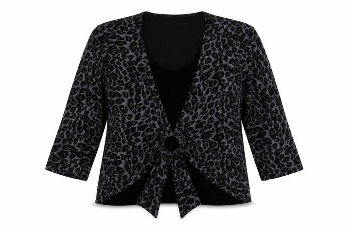 Roman Womens Black Floral Pullover Jumper Size XL