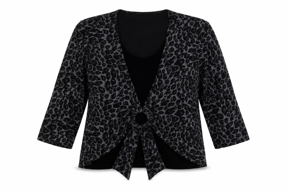 Roman  Womens Black Floral  Pullover Jumper Size XL
