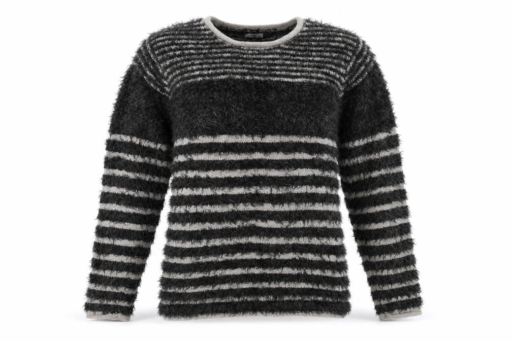 Front view of Cotton Traders women’s black sweatshirt, size UK 14