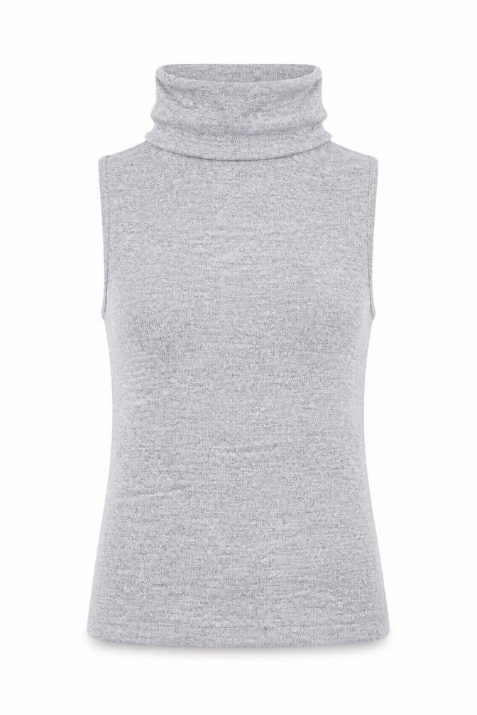 Front view of New Look women’s grey jumper, size UK 10