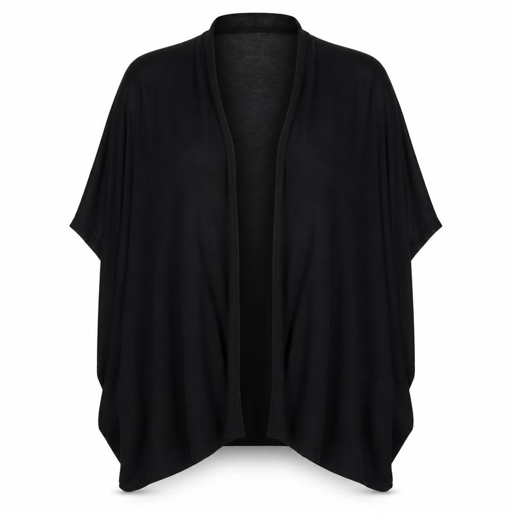 Front view of H&M women’s black cardigan jumper, size XS