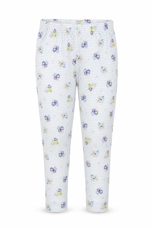 Front view of Tu girls’ multicoloured floral jegging trousers, size 2, years
