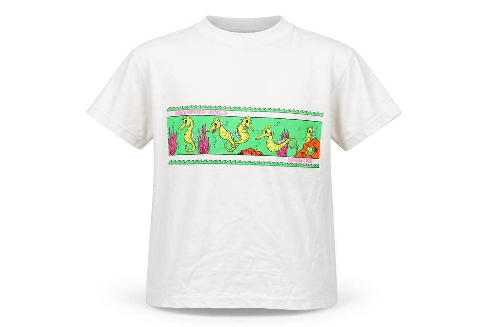 underwater world  Red Geometric  Basic T-Shirt Size 18-24 Months