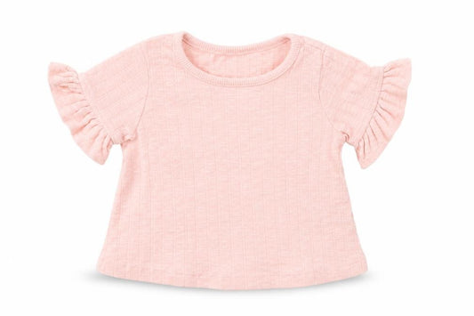 Front view of George girls’ pink basic t-shirt, size 0-3, months