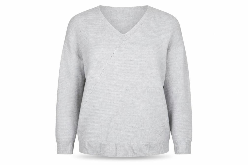 Front view of Topshop women’s grey jumper, size L