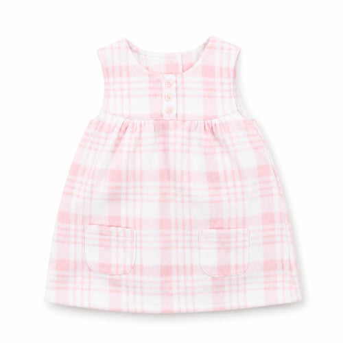George Girls Pink Check  A-Line  Size 6-9 Months