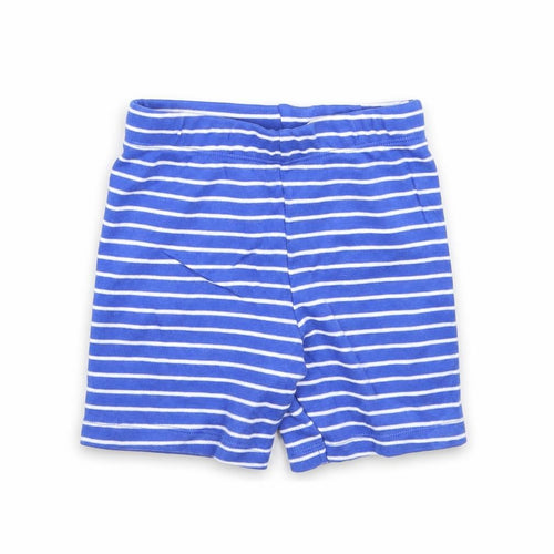 F&F Baby Blue Striped  Cropped Trousers Size 6-9 Months