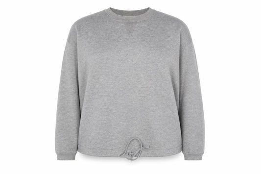 Front view of Next women’s grey knit jumper, size UK 12