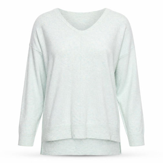 Front view of Atmosphere women’s green knit jumper, size M, - oversized