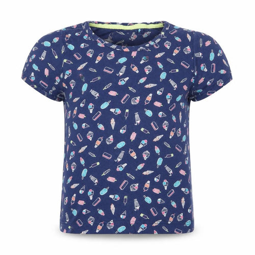 hulabaloo Girls Blue    Pyjama Top Size 9-10 Years  - ice cream