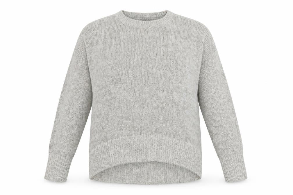 Front view of New Look women’s grey jumper, size L