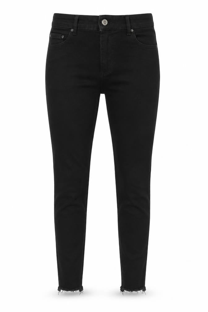 Front view of Only women’s black skinny jeans, size M, 29-inch leg