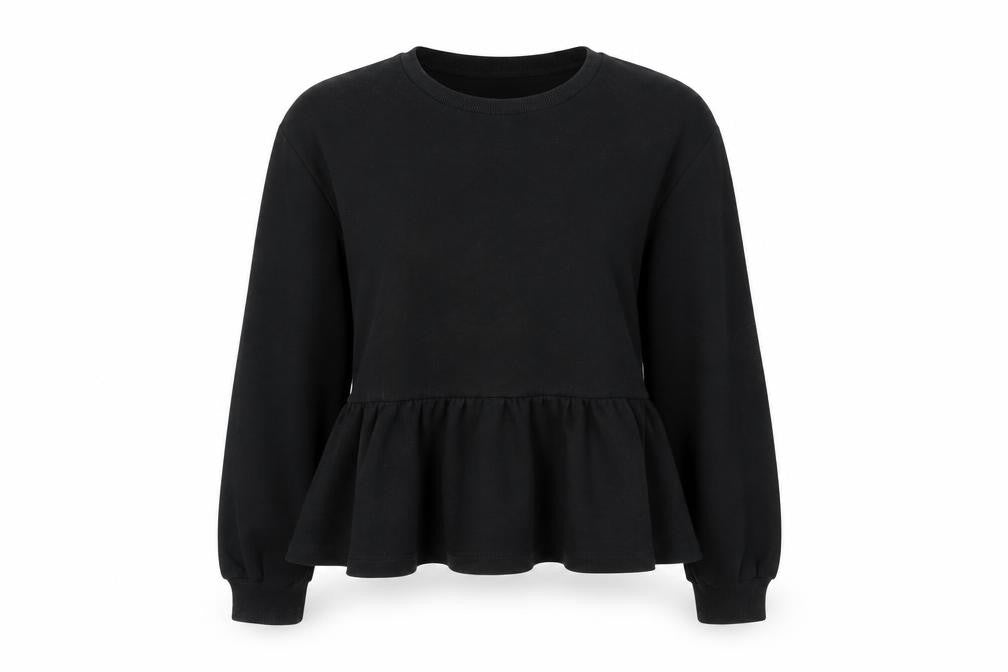 Front view of SHEIN women’s black jumper, size L