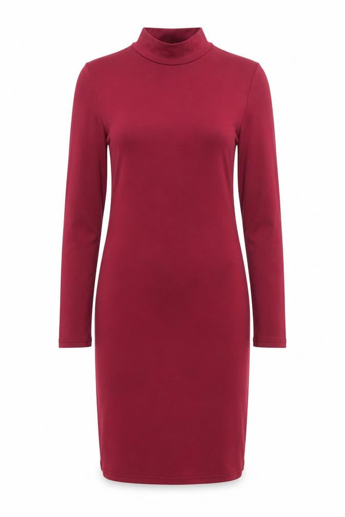 Front view of SHEIN women’s purple bodycon, size S