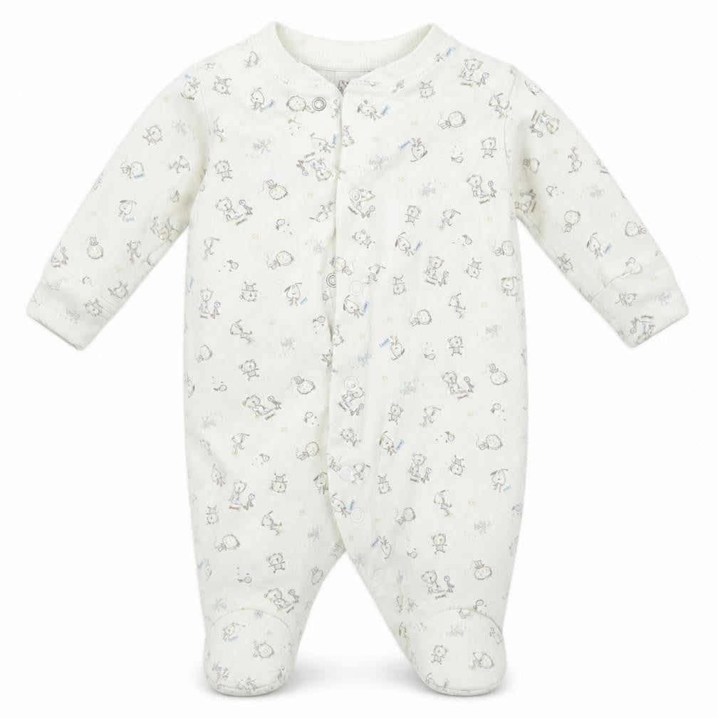 Front view of Next Baby Multicoloured Babygrow One-Piece, size 0-3, Months