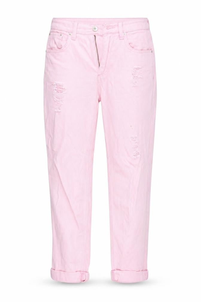 Boohoo Womens Pink   Straight Jeans Size 10 L26 in