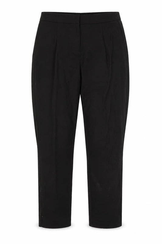 Front view of Next women’s black trousers, size UK 12, 25-inch leg