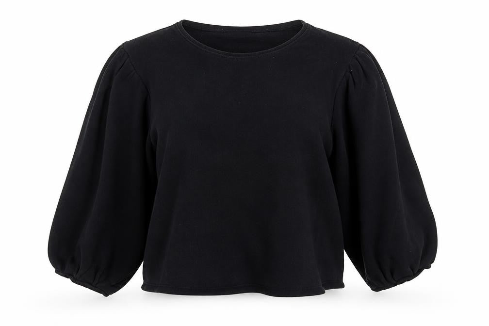 Front view of New Look women’s black jumper, size UK 16
