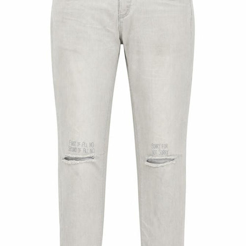 George Gina & Lucy Girls Grey  Denim Skinny Jeans Size 13 Years - distressed