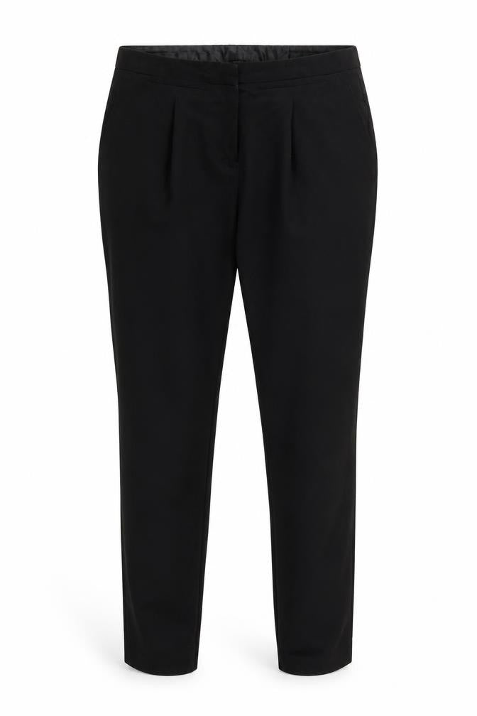 Front view of New Look women’s black trousers, size UK 12, 29-inch leg