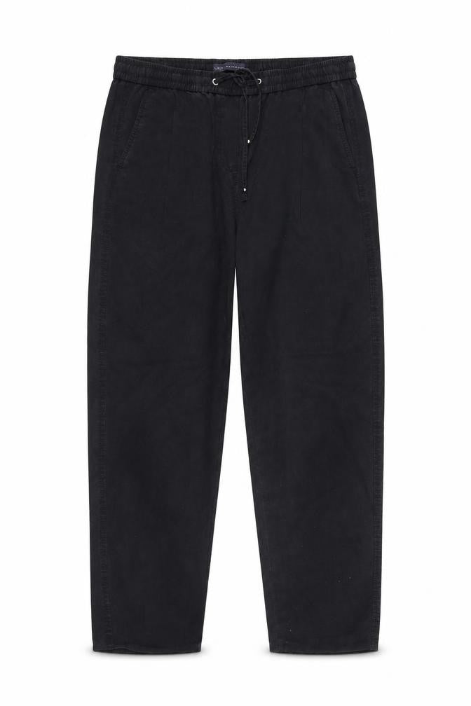Front view of Marks & Spencer women’s grey trousers, size UK 12, 27-inch leg