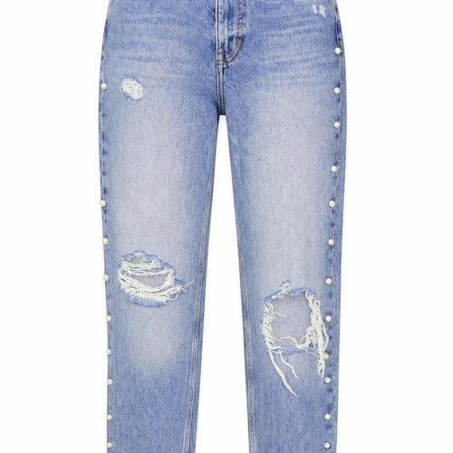 H&M Womens Blue  Denim Straight Jeans Size 6 L29 in