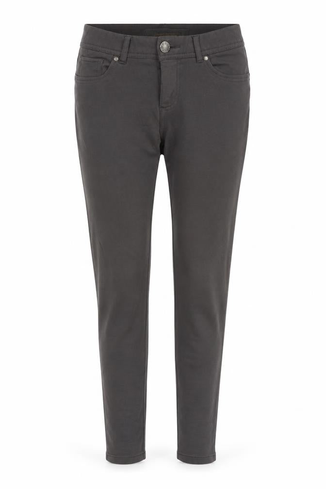 Denim & Co. Womens Grey   Trousers  Size 10 L31 in