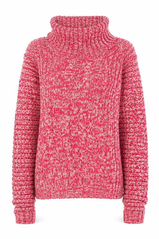 Front view of anista women’s multicoloured jumper, size UK 12