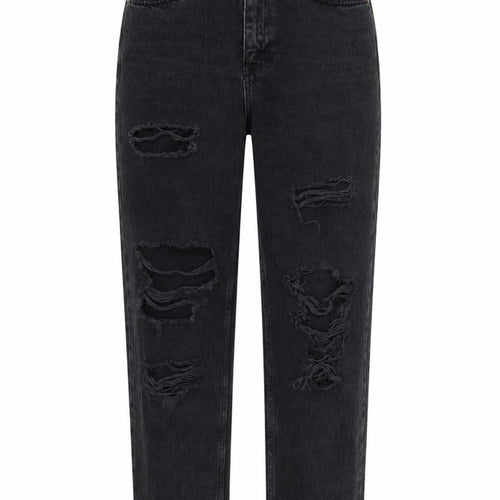 Topshop Womens Black   Straight Jeans Size 28 L30 in