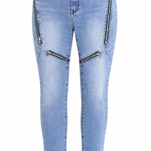 Hella miss Womens Blue  Denim Skinny Jeans Size 12 L27 in