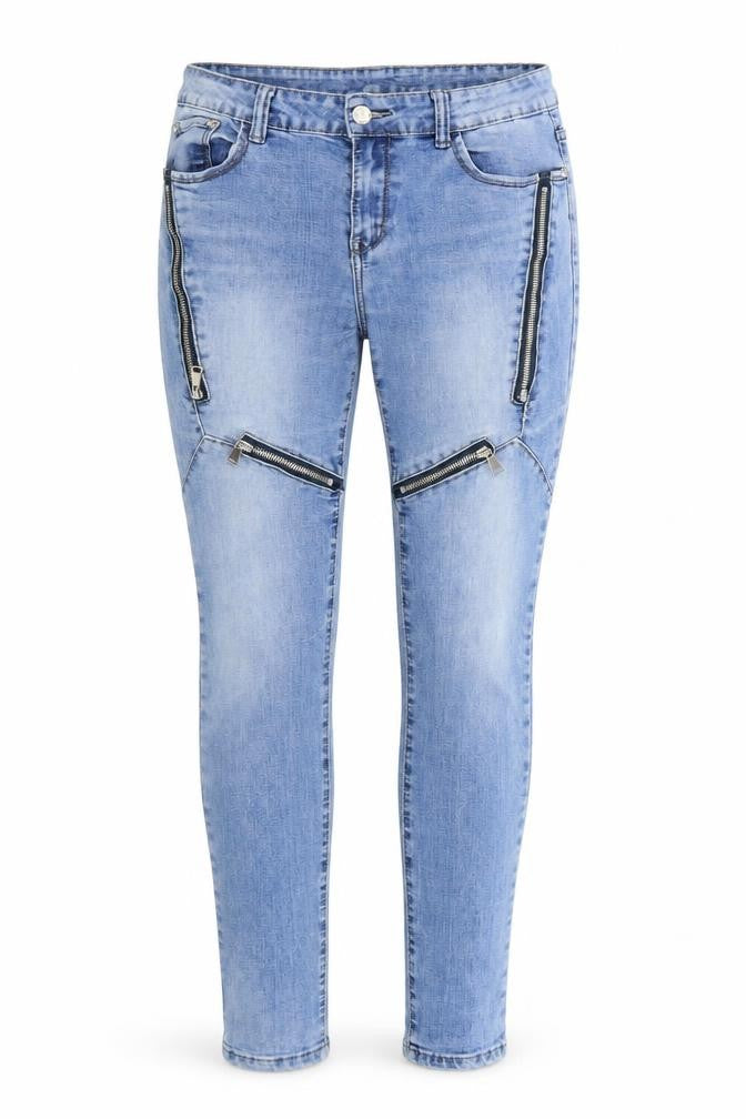 Hella miss Womens Blue  Denim Skinny Jeans Size 12 L27 in