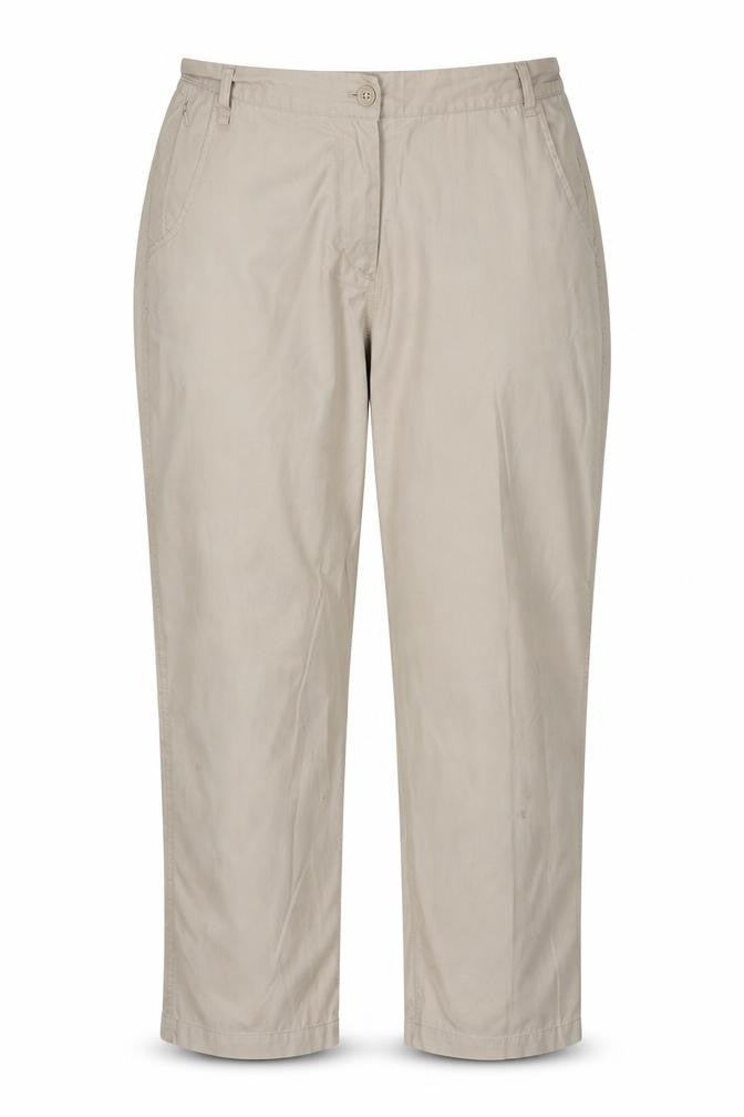 Hawkshead Womens Beige   Chino Trousers Size 16 L25 in