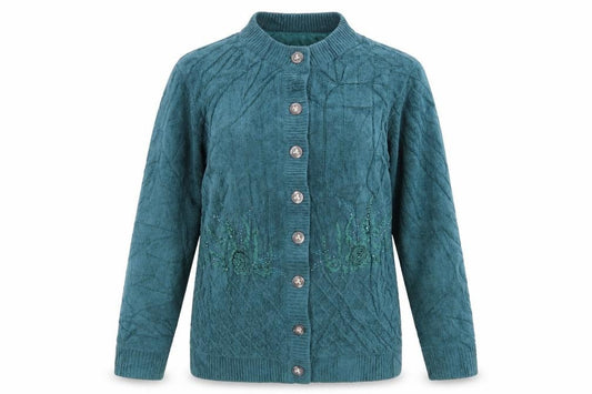 Front view of Reflect women’s green jacket, size L