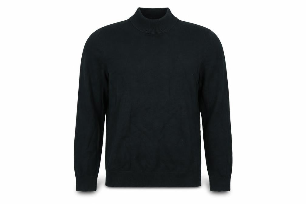 Front view of Burton men’s green jumper, size M