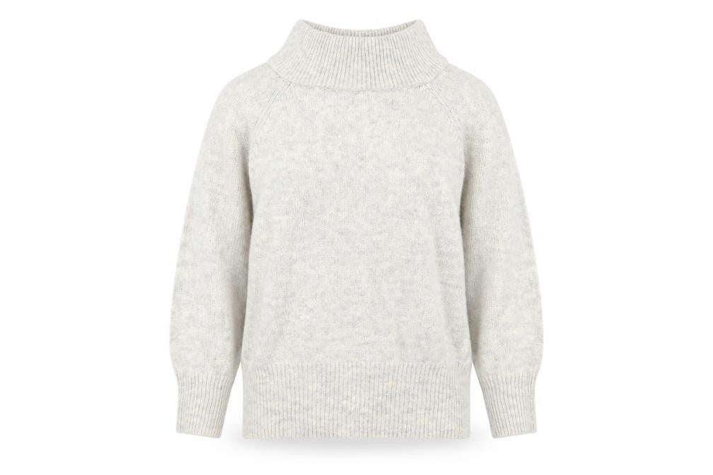 Front view of New Look women’s grey jumper, size S