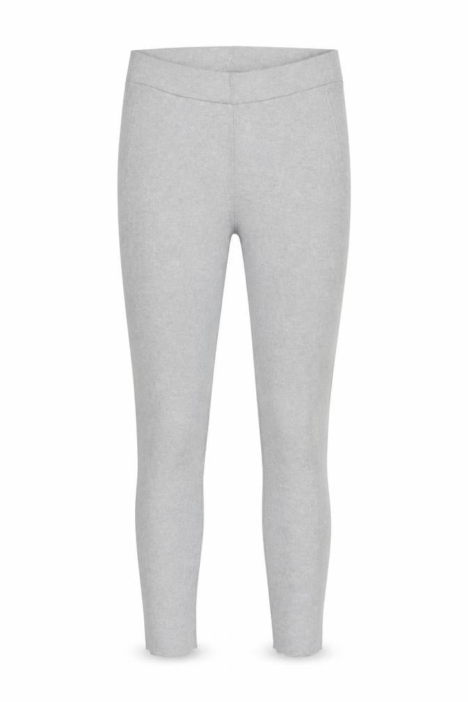 Front view of Marks & Spencer women’s grey capri leggings, size L, 28-inch leg