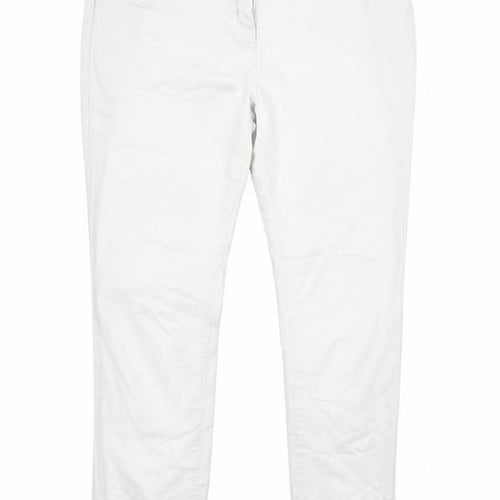 Gina Benotti Womens White   Straight Jeans Size 14 L31 in